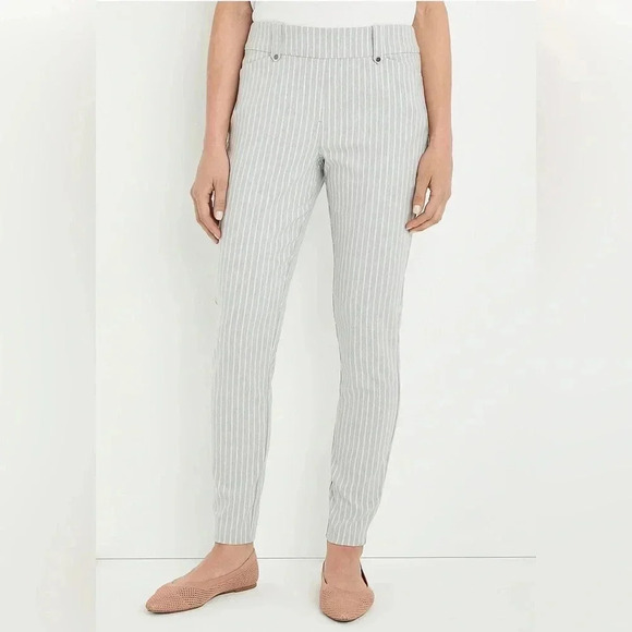 🌟Bengaline Stripe Skinny Ankle Dress Pant - Picture 1 of 6